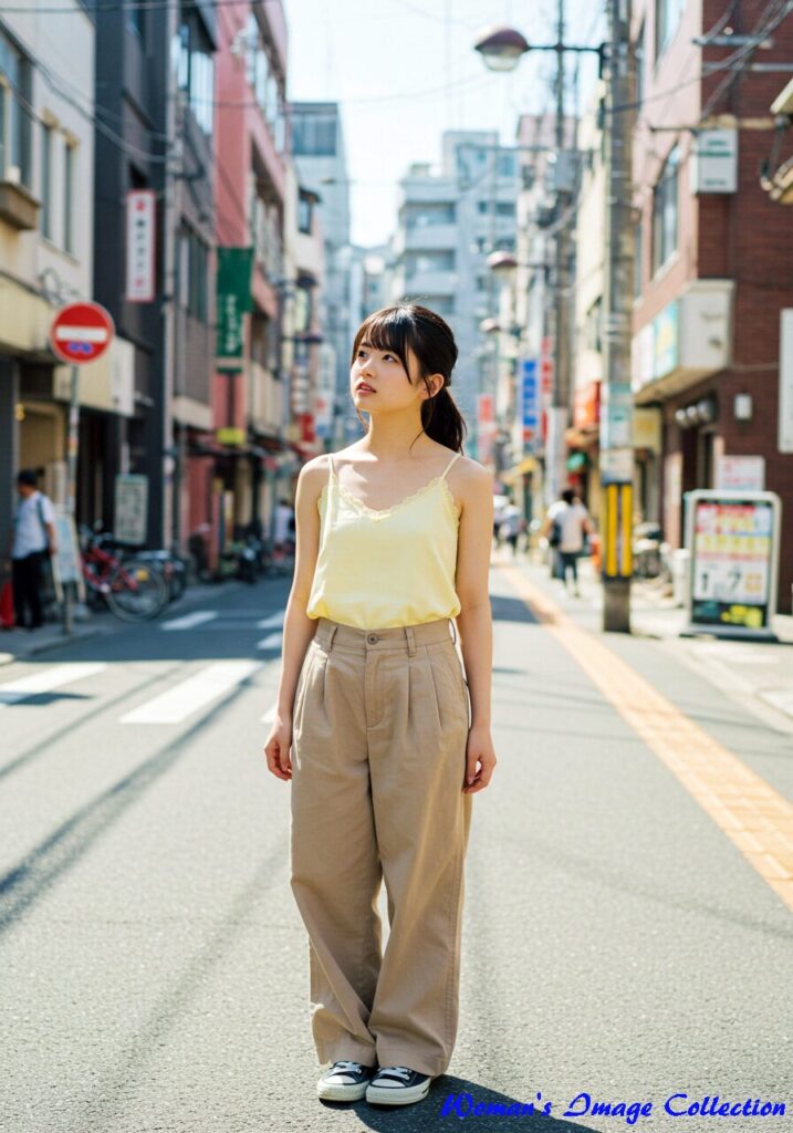 【ピンクで魅せる都会の洗練】シンプルなのに印象的。視線をさらうストリートカジュアル 13 60歳からの「生成AI」 【ピンクで魅せる都会の洗練】シンプルなのに印象的。視線をさらうストリートカジュアル