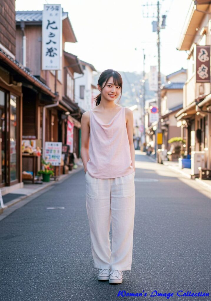 【ピンクで魅せる都会の洗練】シンプルなのに印象的。視線をさらうストリートカジュアル 4 60歳からの「生成AI」 【ピンクで魅せる都会の洗練】シンプルなのに印象的。視線をさらうストリートカジュアル