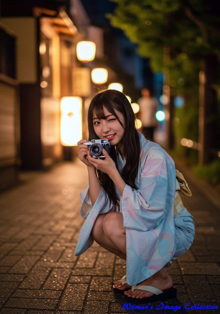 「一瞬のまなざしと、灯りの記憶」— 夏の路地裏で出会った物語 2 008 001 33