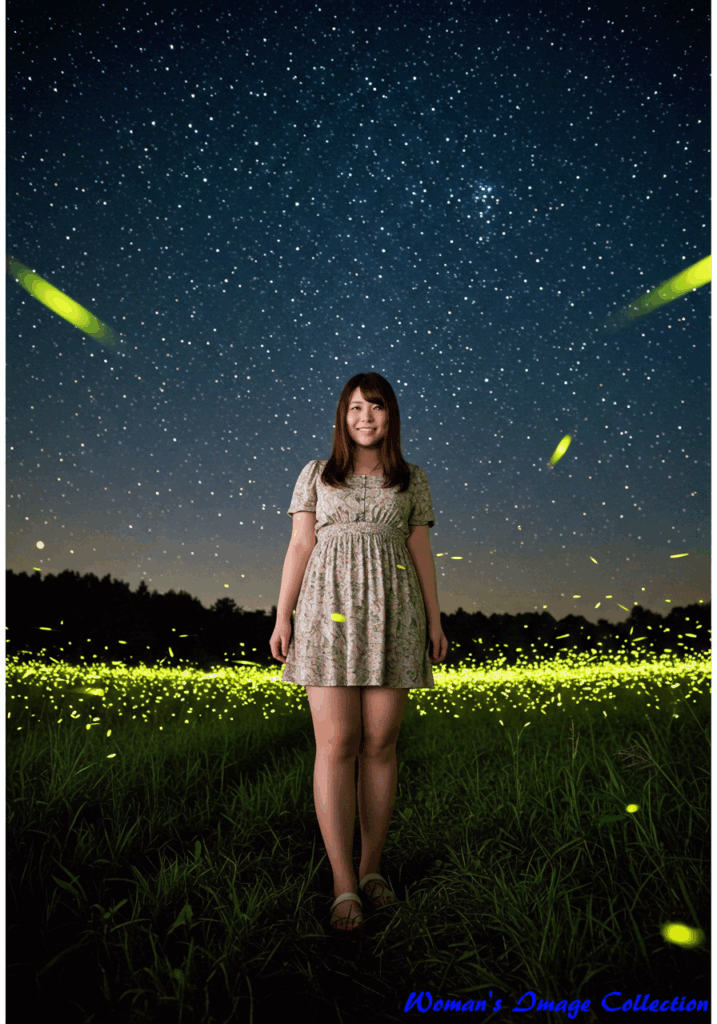 「ほたるの光、星の輝き」――夏の夜に舞い降りた幻想的なひととき 2 60歳からの「生成AI」 「ほたるの光、星の輝き」――夏の夜に舞い降りた幻想的なひととき