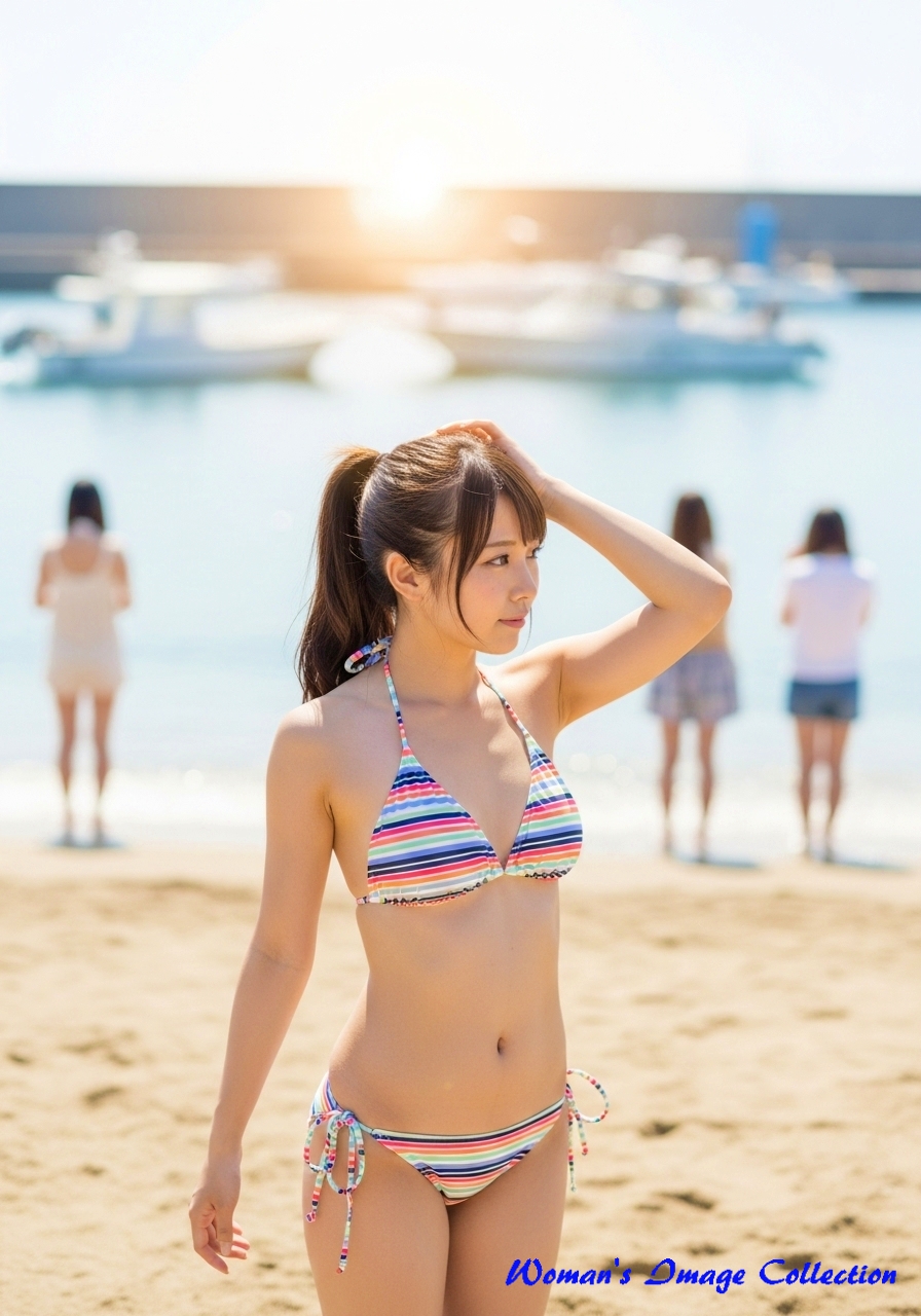 ストライプのビキニ