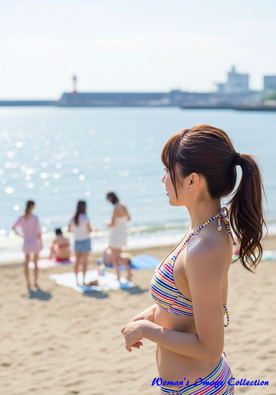 ストライプのビキニ