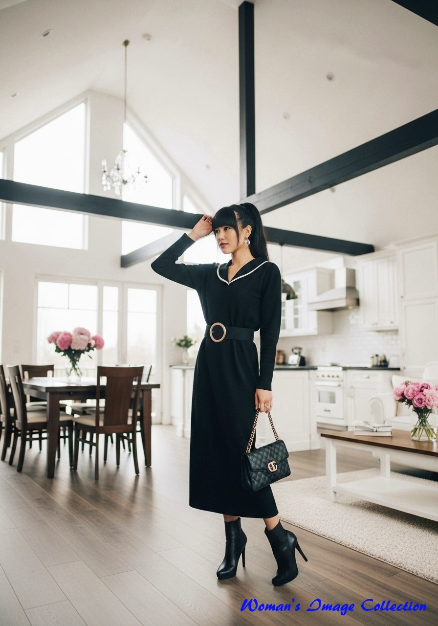 広々としたオープンプランのリビングダイニングとキッチン