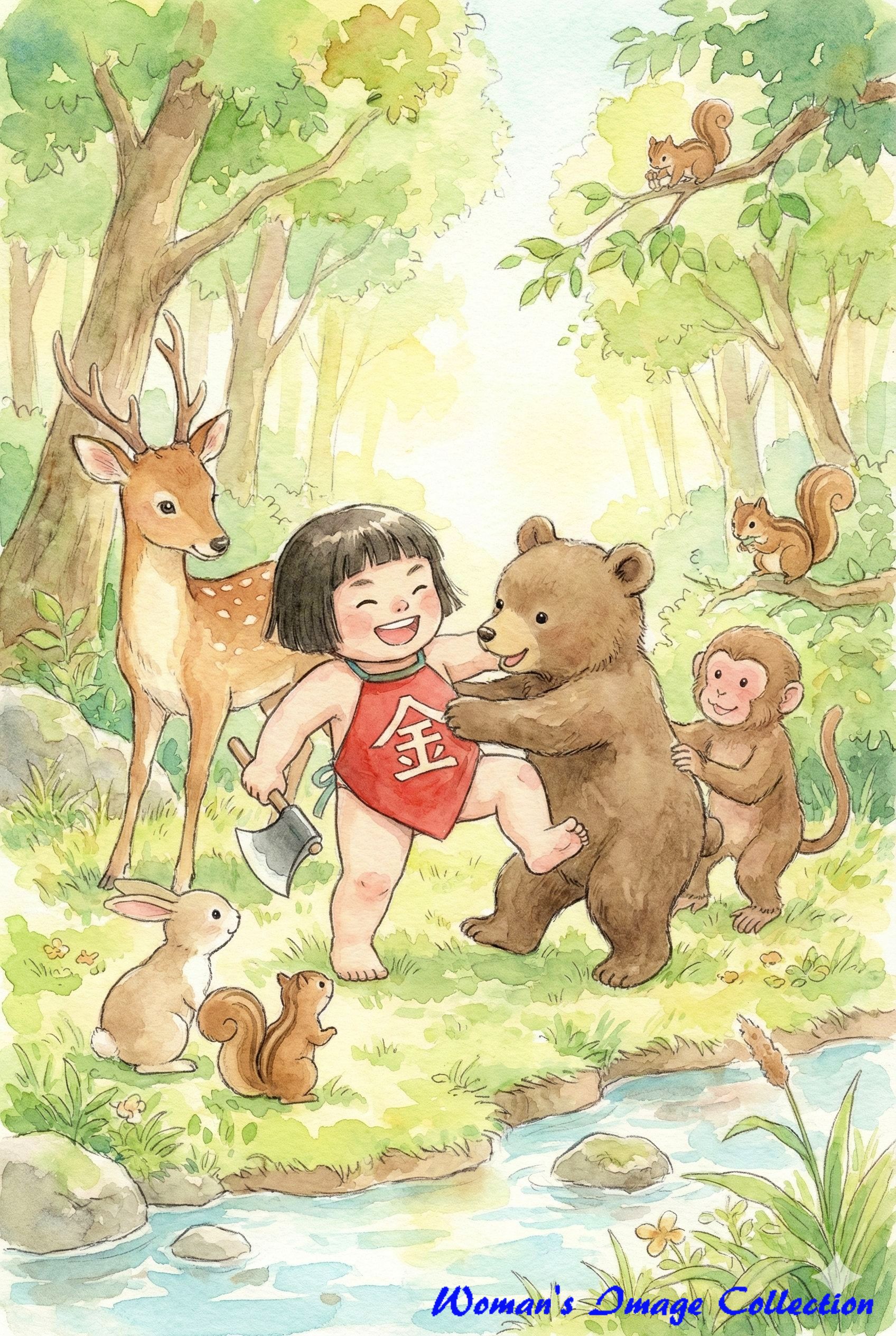 金太郎のイラスト