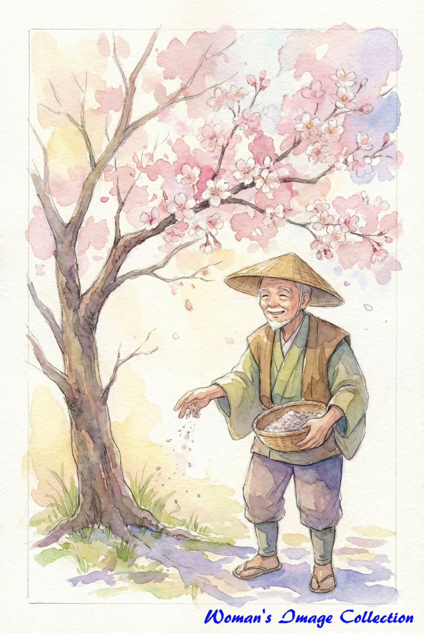 花咲かじいさんのイラスト