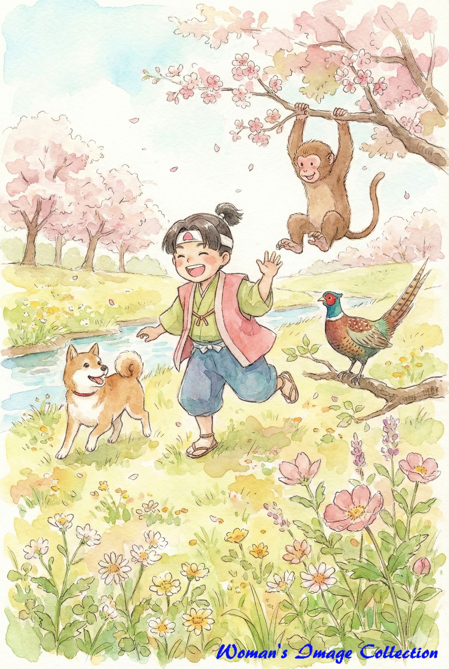 桃太郎のイラスト