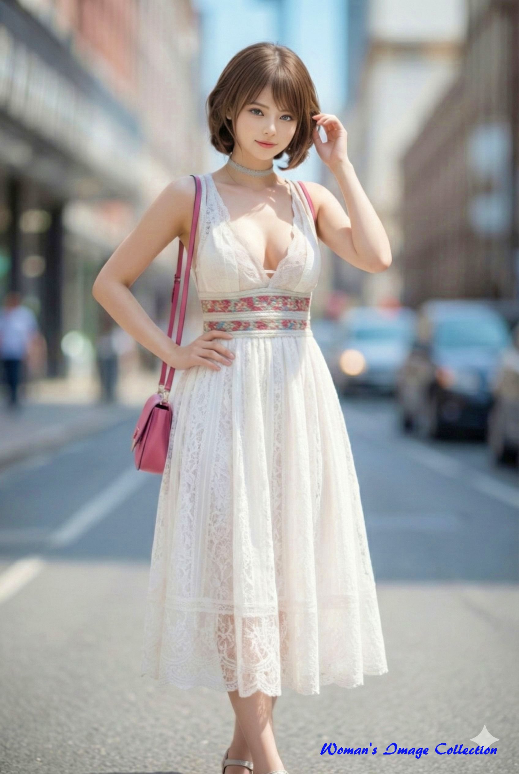 AIによって生成された女性の全身画像